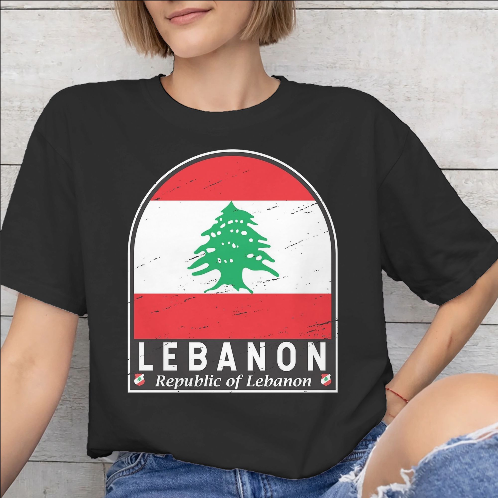 Men Accessories Lebanon - Lübnan Bayrağı Kalp Aksesuarları Erkek Kadın