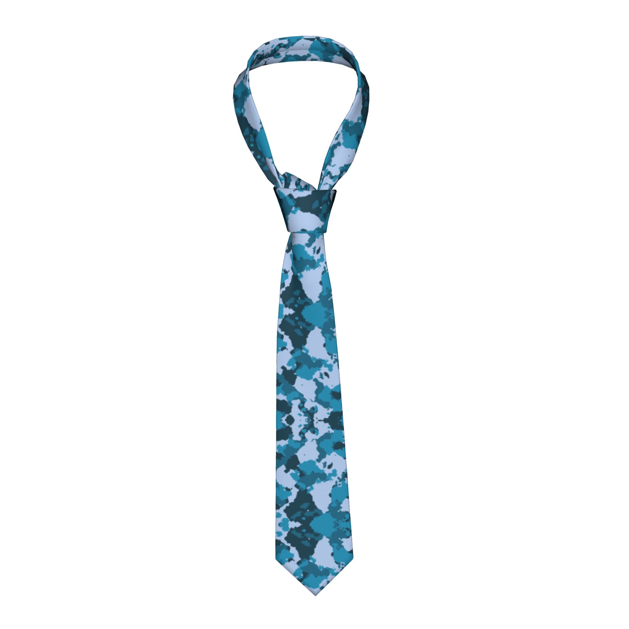 Men Accessories Wedding - Kamuflaj Erkek Kravatları İnce Polyester 8
