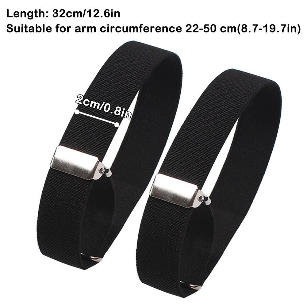Men Accessories Wedding - 2 adet Ayarlanabilir Elastik Kol Bandı