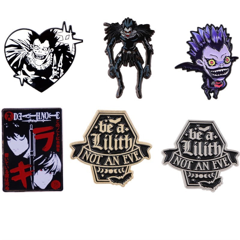 Lapel Pin Enamel - Sevimli Gotik Koyu Şeytan Canavar Karikatür