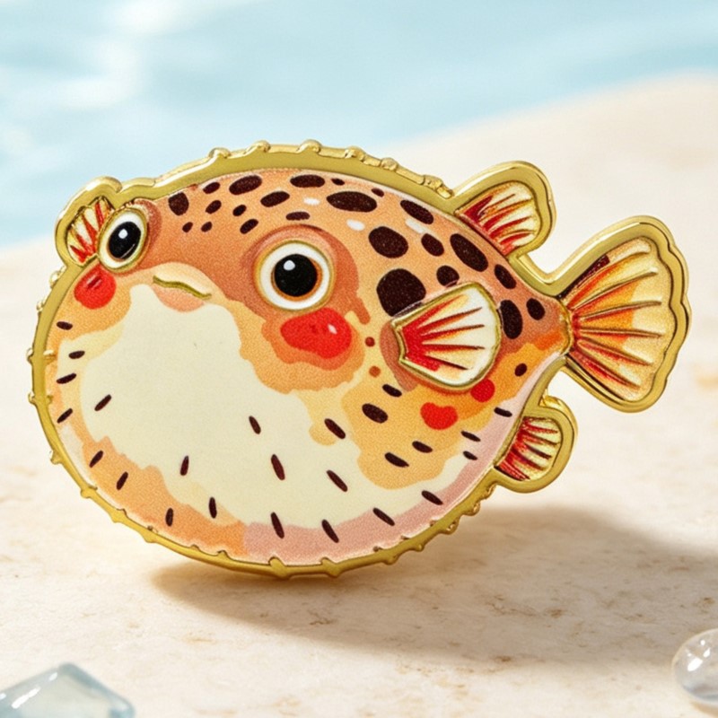 Canlı Okyanus Hayvanı Emaye Ro - Lapel Pin Enamel incelemesi ve fiyatı