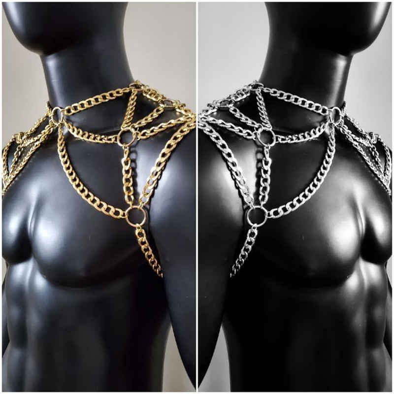 Punk Erkekler Omuz Vücut Zinci - Men Accessories For Beach incelemesi ve fiyatı