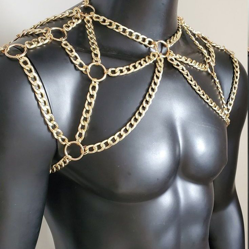 Punk Erkekler Omuz Vücut Zinci - Men Accessories For Beach incelemesi ve fiyatı