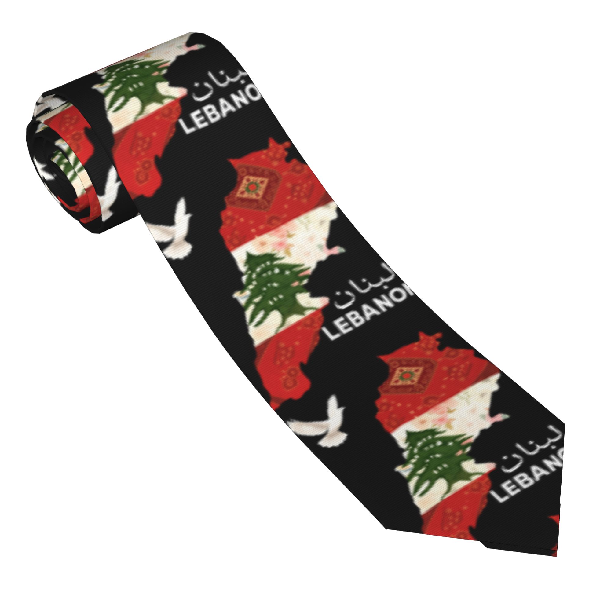 Erkek Kravat Lübnan Bayrağı Ağ - Men Accessories Lebanon incelemesi ve fiyatı