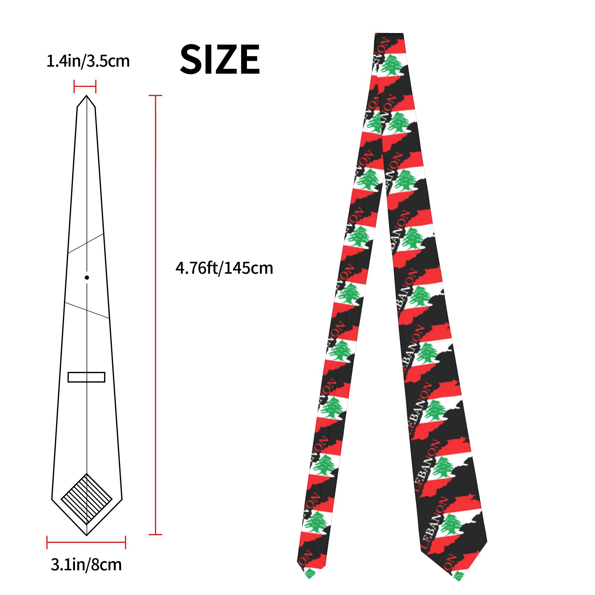 Lübnan Bayrağı Haritası Kravat - Men Accessories Lebanon incelemesi ve fiyatı